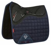 LeMieux X-Grip Silicone Dressage Square Single Side Memory Foam Navy/Black/White