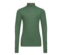 LeMieux Young Rider Base Layer Top - My Long Sleeve Athletic Thermal Shirts - Equestrian Apparel & Gear for Horseback Riding (Hunter Green/13-14 Years)