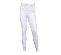 LeMieux Young Rider Boys Breeches - Four Way Strech - Tapered Fit on Lower Leg - Front & Back Pockets - White - 11-12 Years