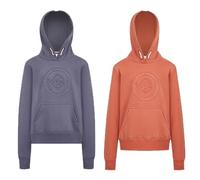 LeMieux Young Rider Hannah Pop Over - Supersoft Brush Back Fleece Fabric - Kangaroo Pocket - Highbuild Print - Rib Cuffs & Hem - Apricot - 9-10 Years