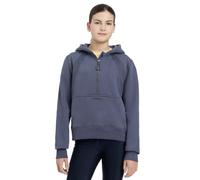 LeMieux Young Rider Harriet Pop Over - Childrens Equestrian Hoodie - Helmet Friendly Half Zip - Dusk Blue - 9-10 Years