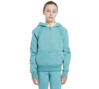 LeMieux Young Rider Harriet Pop Over - Childrens Equestrian Hoodie - Helmet Friendly Half Zip - Lagoon - 9-10 Years