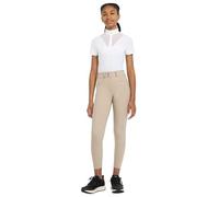 LeMieux Young Rider Izzy Full Seat Breeches - Childrens Equestrian Horse Riding Trousers - Silicone Grip - Almond - 11-12years