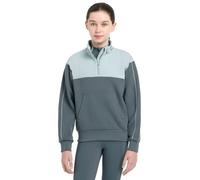 LeMieux Young Rider Kate Quarter Zip Childrens Sweatshirt - Petrol/Glacier 11-12 Years
