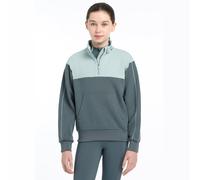 LeMieux Young Rider Kate Quarter Zip Sweater - Petrol - Size: Age 9