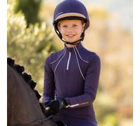 LeMieux Young Rider Mia Mesh Base Layer - Juniper - Purple - Size: Age 9