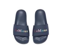 LeMieux Young Rider Moulded Strap Sliders - Dusk Blue Childs 4 UK