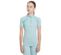 LeMieux Young Rider Short Sleeve Mia Mesh Childrens Base Layer - Aqua 7-8 Years