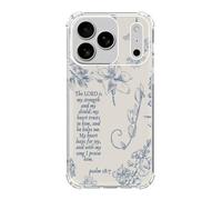 Lemifelgby Biblical Quotes Floral Phone Case Compatible with iPhone 17 Pro, Bible Sayings Phone Cover for iPhone 17 Pro