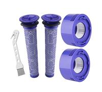 Lemige 2 Pack Pre-Filters and 2 Pack HEPA Post-Filters Replacements Compatible with Dyson V7, V8 Animal and Absolute Cordless Vacuum, Compare to Part # Pre-Filter 96566101 and Post- Filter 96747801
