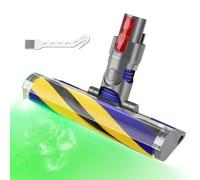 Lemige LED Fluffy Soft Cleaner Head Replacement for Dyson Vacuum V7 V8 V11 AnimalV15 Detect V10 Cyclone, Upgrade LED Green Light Anti-Tangle Quick Release Vacuum Attachments Replacement Parts