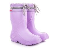 LEMIGO Lightweight EVA Boys Girls Wellington Boots with Cuff Camp, pink, 7/7.5 UK Child