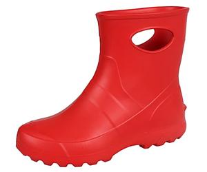Lemigo Garden Foam Women Red Wellies Wellingtons + Floral Gloves 38 EU / 5 UK