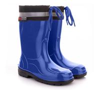LEMIGO KIM Children's Wellington Boots Rain Boots with Cuff, blue, 6 UK Child