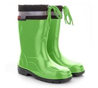 LEMIGO KIM Children's Wellington Boots Rain Boots with Cuff, Green, 4.5 UK Child