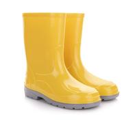 LEMIGO Oli Children's Wellington Boots Rain Boots, yellow, 4 UK Child