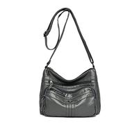 LEMITA Women'S Bags Vintage Large Capacity Middle-Aged And Elderly Shoulder Crossbody Bag Middle-Aged Women'S Bag Bag Mother Shoulder Bag Woman, Dark Gray