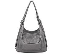 LEMITA Women'S Bags Women'S Tote Bag Multifunctional Casual Shoulder Cross-Body Bag Tote Bag, Grey