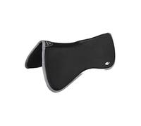 LeMiuex Wither Relief Memory Foam Half Pad - Carbon Mesh Spine Insert - Evenly Distributes Riders Weight & Pressure - Black - Medium