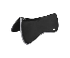LeMiuex Wither Relief Memory Foam Half Pad - Carbon Mesh Spine Insert - Evenly Distributes Riders Weight & Pressure - Black - Large