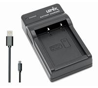 Lemix (FUJ-NP-W126) Ultra Slim USB Charger compatible with Fujifilm NP-W126 & W126S Batteries & Listed Finepix & X Series Cameras