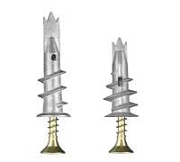 Lemiyoo 70 Pcs Plasterboard Fixings Heavy Duty,Metal Wall Plugs And Screws,Self Drill Drywall Fixings Set,Cavity Raw Plugs,Dry Wall Anchor For Plaster Boards,Composite Boards,Wooden Boards