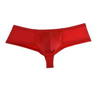 Lemja Men's Athletic Thong Boxer Guys Tanga Bottom Underwear Male Sexy Boxers Briefs Underpants