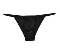 Lemja Men's Iron Bikini Brief Bottom Underwear Sexy Guys Mini Briefs Micro Boxer Bodywear