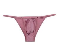 Lemja Men's Iron Bikini Brief Bottom Underwear Sexy Guys Mini Briefs Micro Boxer Bodywear