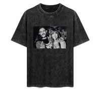 Lemmy Middle Finger Vintage Photo Music Fan Men's T-Shirt Graphic Unisex Black Top Shirt XL