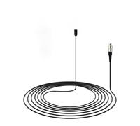 LEMO Lavalier Microphone for Recording - Compatible with Sennheiser & Wisycom Wireless Mics, Omnidirectional Condenser Mic for Clear Audio Capture in Interviews, Vlogs, and Recordings (Black)