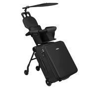 LemoHome Expandable Luggage with Spinner Wheels,Large Suitcases with Child Seat Design,Hard Luggage for Women and Men,20 inch Hardside Carry on Luggage for Travel, Black visor, big, Expandable