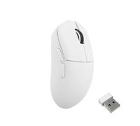 LEMOKEY G1 8K Wireless Bluetooth 5.1/2.4 GHz/Wired Optical Mouse, Ultra-Lightweight 55g Programmable PixArt 3395 Sensor with up to 26,000/30000 DPI/ 650/750 IPS for Windows Mac Linux - White