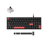 LEMOKEY X5 96% Wired Gaming LED Backlit QMK/Launcher Mechanical Keyboard for Windows/Linux, Customize Keyboard, Double-Shot Keycaps, Mechanical Brown Switch, Perfect for Both Gaming and Work