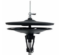 Lemon 2-Piece Electronic Hi-Hat Cymbals - 12” Dual-Zone Top Cymbal Pad & Bottom Plate Controller, Acoustic-Style Hi-Hat System for Electronic Drum Modules