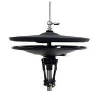 Lemon 2-Piece Electronic Hi-Hat Cymbals - 12” Dual-Zone Top Cymbal Pad & Bottom Plate Controller, Acoustic-Style Hi-Hat System for Electronic Drum Modules