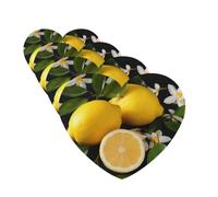Lemon and Flower Car Air Freshener Cards for Women Men 4 Pack Cute Car Accessories Long Lasting Scent Car Diffuser Hanging Auto Aromatherapy Tablets Car Fresheners Gifts