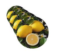 Lemon and Flower Car Air Freshener Cards for Women Men 4 Pack Cute Car Accessories Long Lasting Scent Car Diffuser Hanging Auto Aromatherapy Tablets Car Fresheners Gifts