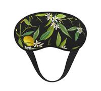 Lemon and Flower, Full Eye Covers Light Blocking Eye Masks Blackout Sleep Eye Muffs