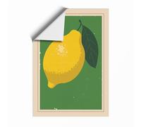 Lemon and Leaf Botanical Unframed Wall Art Print A1 (84.1×59.4cm), Wall Decor for Living Room, Bedroom, Office & Home, Art Gift