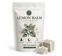 Lemon Balm - 20 Tea Bags - Supports Deep Relaxation, Helps Maintain Natural Sleep & Rich in Essential Oils for Digestive Wellness | 100% Pure, Raw & Wild-Harvested