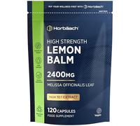 Lemon Balm Capsules 2400mg | Melissa Leaf Extract | 120 Vegan Capsules | by Horbaach