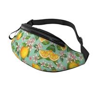 Lemon Blossom Hand Drawn Yellow Fanny Pack Tourists 14X35CM
