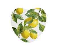 Lemon Branch Leaves Car Air Freshener Hanging, Long Lasting Scented Car Aromatherapy Tablets, Love form Fragrance Scented Cards for Vehicles, Bedroom, Wardrobe White-style