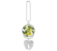 Lemon Branch Leaves Car Pendant，Cute and Cool Creative New Car Accessories，Nostalgic Retro Auto Rear View Hanging Decoration，for Both Men and Women