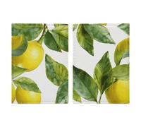 Lemon Branch Leaves Passport Holder with Card And Ticket Slot, PU Leather Passport Case Easy Access, Travel Essentials Document Organizer Waterproof Travel Wallet for Men Women