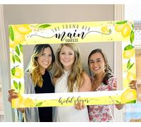 Lemon Bridal Shower Party Photo Booth Props Lemon Citrus Lemonade Theme Bride to Be Bachelorette Wedding Engagement Final Fiesta Hen Party Decor