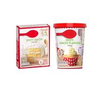 Lemon Cake Mix 425g & Zesty Lemon Flavour Icing 400g - Complete Kit for a Moist & Tangy Citrus Cake - No Artificial Colours