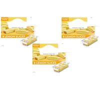 Lemon Cake Slices Pack of 3,Each slice features a deliciously light flavoured sponge topped with a smooth flavour icing for a zesty treat.