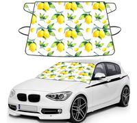 Lemon, Car Windshield Cover, Protective Windscreen Cover - Snow Ice Sun UV Dust Water Resistant - Fit for Most Cars